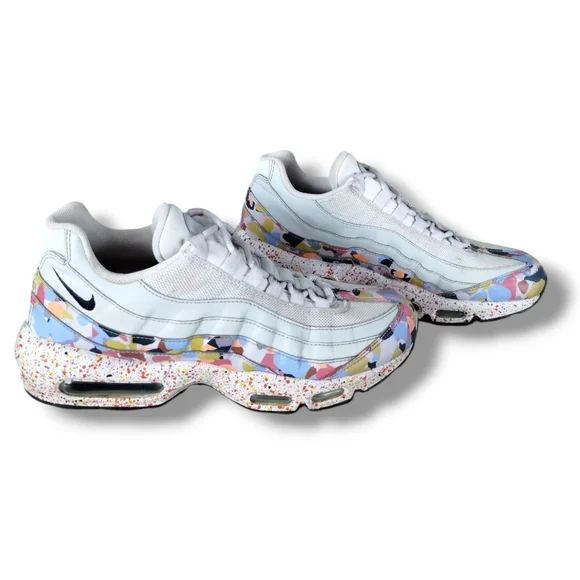 Nike Air Max 95 SE Confetti Sneakers Vast Grey Women’s 10.5 / Men’s 9.5 - Picture 2 of 9